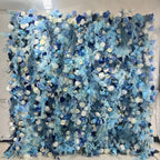 Into The Meadow Dripping Blue & White Flower Wall - 284