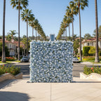 Babys Breath Blue Wild Rose Flower Wall - 064