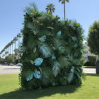 Blue Tropical Premium Greenery Wall - 526