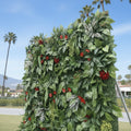 Dark Red Tropical Greenery Premium Wall - 523