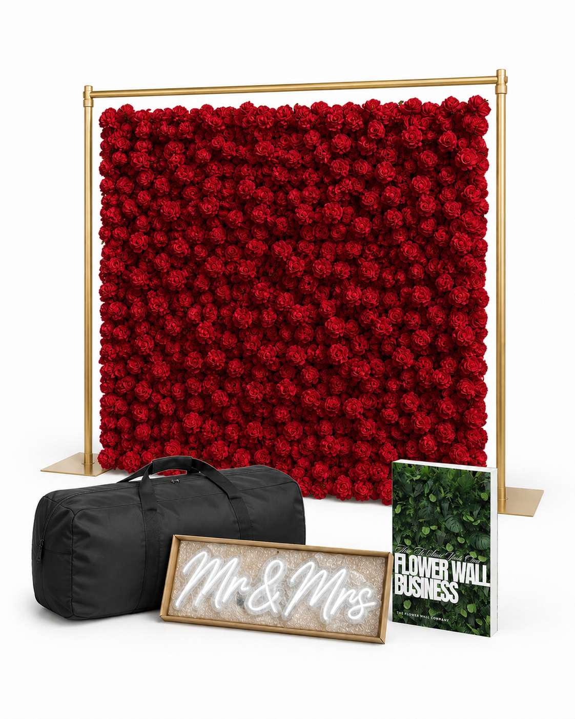 FLOWER WALL RENTAL BUSINESS STARTER KIT | RED ROSE