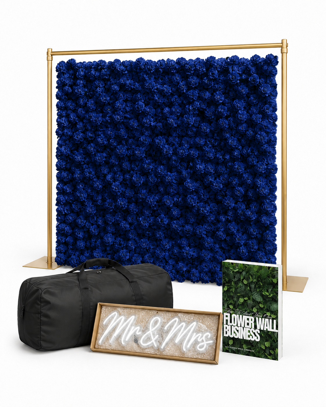 FLOWER WALL RENTAL BUSINESS STARTER KIT | DARK BLUE ROSE