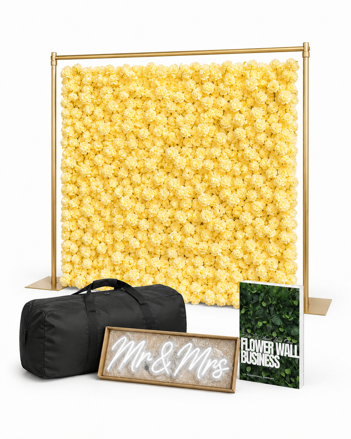 FLOWER WALL RENTAL BUSINESS STARTER KIT | LIGHT YELLOW