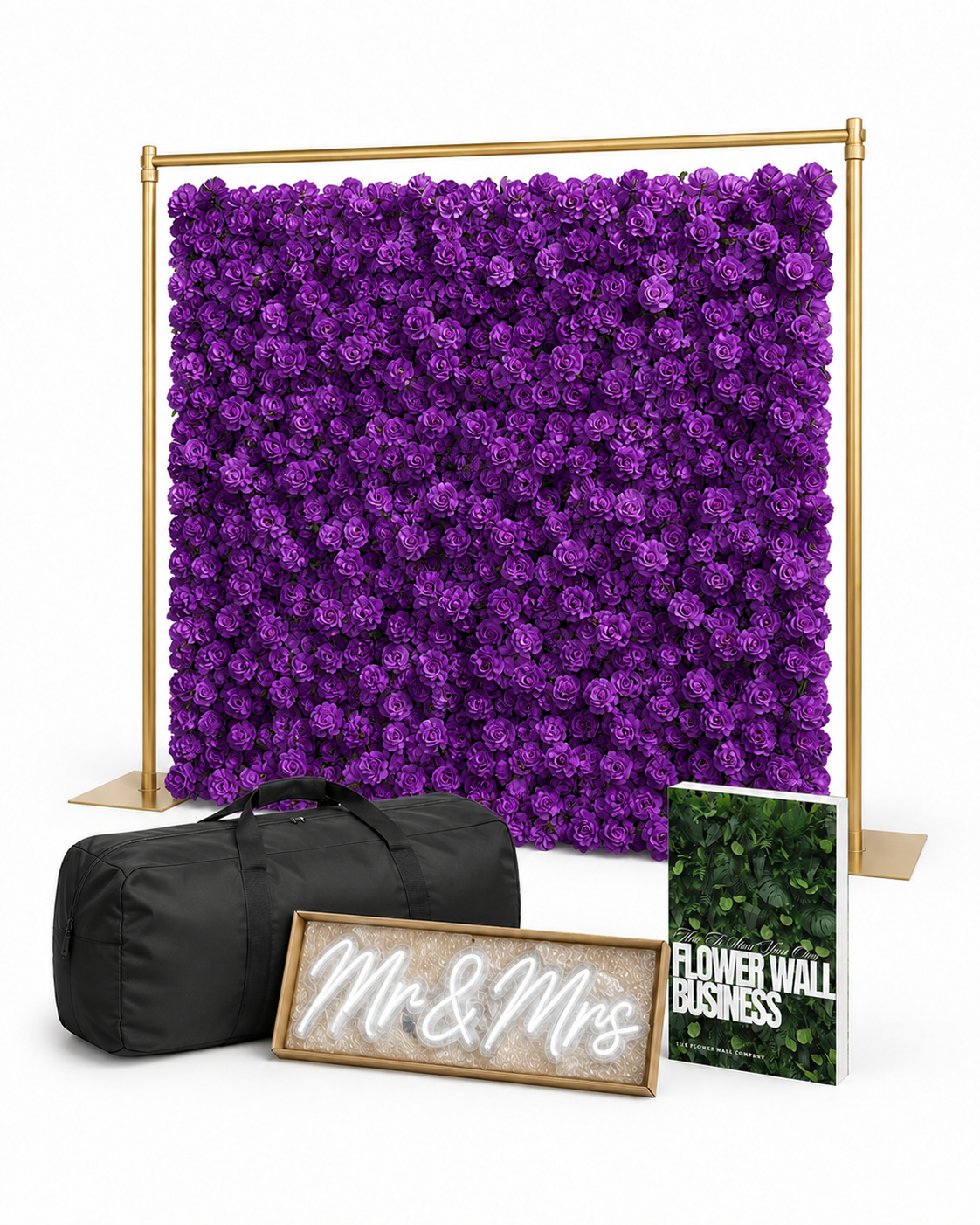 FLOWER WALL RENTAL BUSINESS STARTER KIT | DARK PURPLE