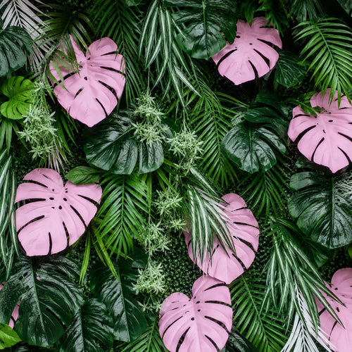 Beverly Hills Pink Tropical Premium Greenery Flower Wall & Backdrops | 512