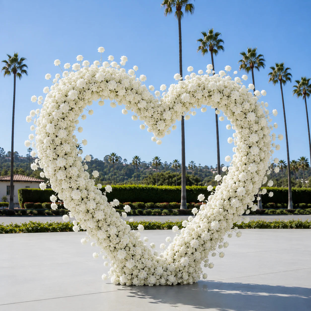 Classic White Rose Hydrangea Flower Backdrops | 001