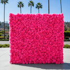 Classic Hot Pink Rose Flower Wall Backdrop - 240