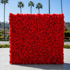 Classic Red Rose Hydrangea Flower Wall & Backdrops | 002