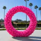 Classic Hot Pink Rose Flower Wall Backdrop - 240