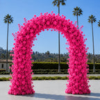 Classic Hot Pink Rose Flower Wall Backdrop - 240