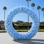 Classic Light Blue Rose Hydrangea Flower Wall & Backdrops | 241