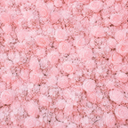 Classic Pink Rose Hydrangea Flower Wall & Backdrop | 004