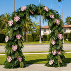 Beverly Hills Pink Tropical Premium Greenery Flower Wall & Backdrops | 512