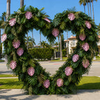 Beverly Hills Pink Tropical Premium Greenery Flower Wall & Backdrops | 512
