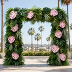 Beverly Hills Pink Tropical Premium Greenery Flower Wall & Backdrops | 512