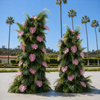 Beverly Hills Pink Tropical Premium Greenery Flower Wall & Backdrops | 512