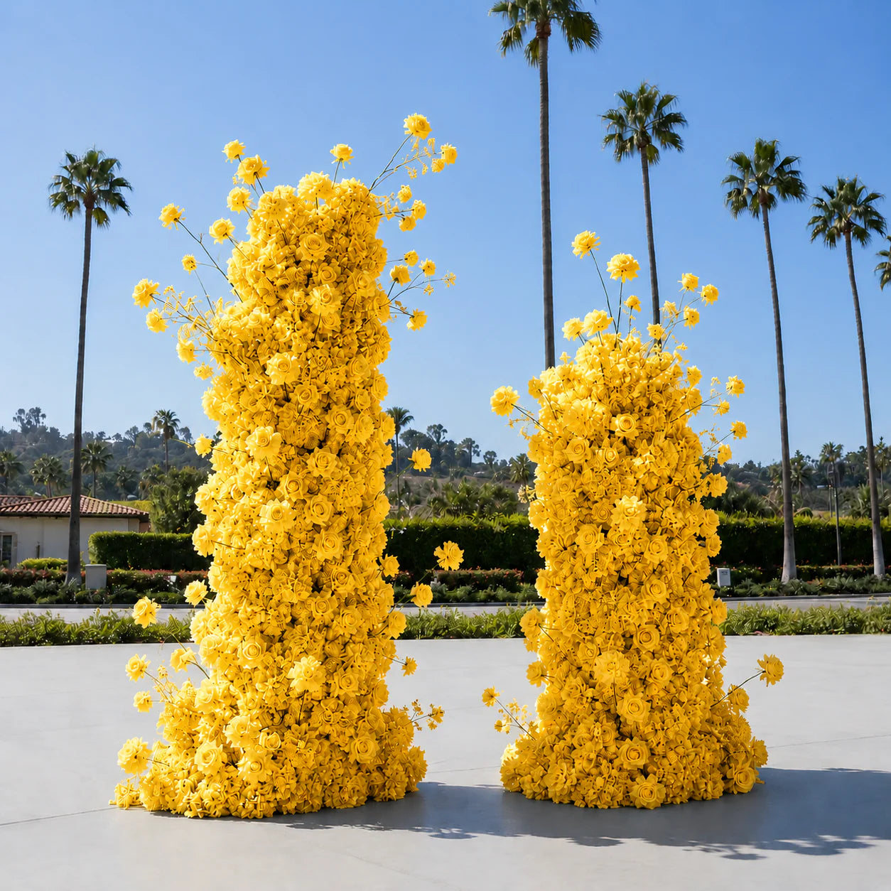 Classic Yellow Rose Hydrangea Flower Wall & Backdrops | 216
