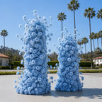 Classic Light Blue Rose Hydrangea Flower Wall & Backdrops | 241