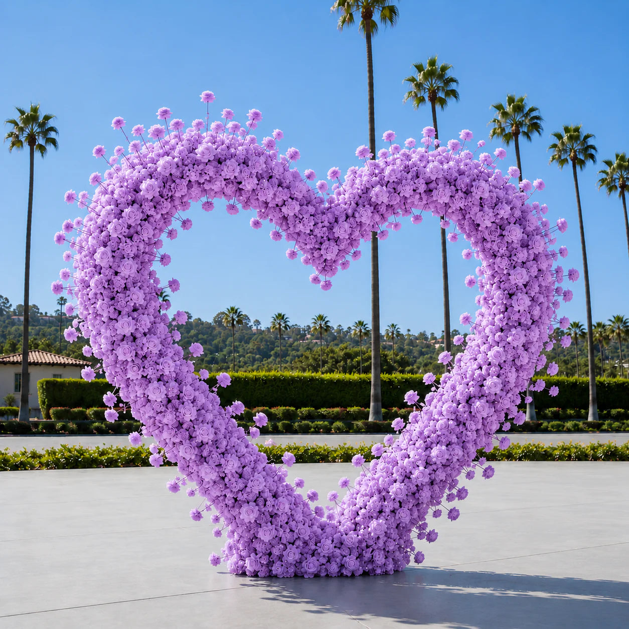 Classic Light Purple Rose Hydrangea Flower Wall & Backdrops | 270