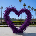 Classic Dark Purple Rose Hydrangea Flower Wall & Backdrop |  005