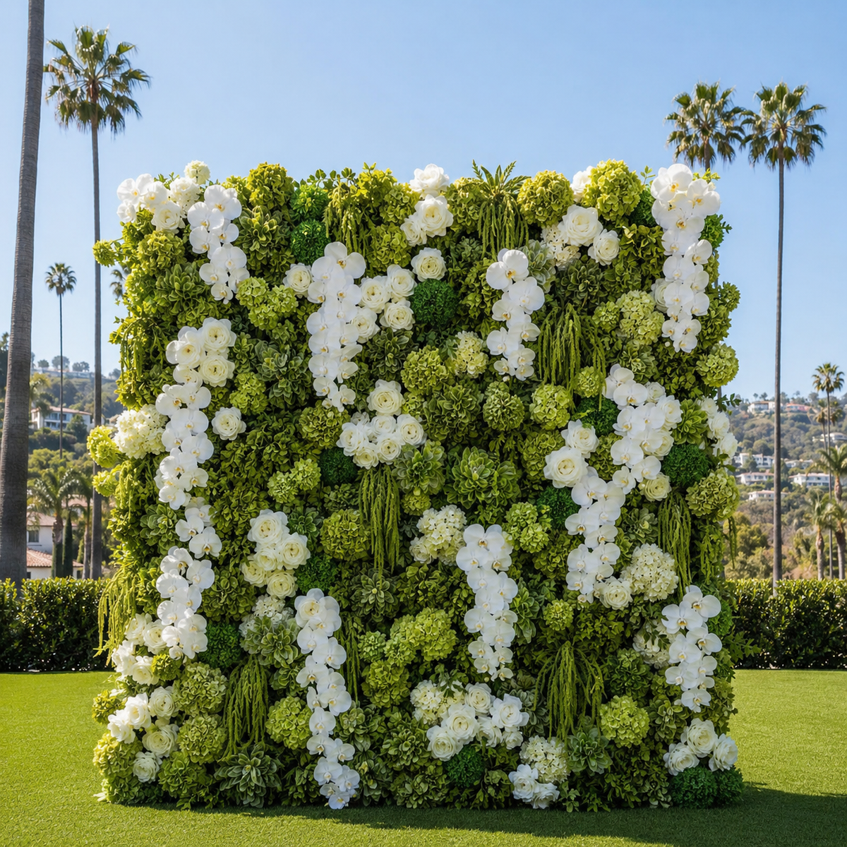 Greenery & White Deluxe 2 Piece Arch Set - 4587