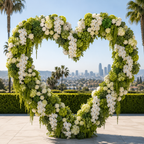 Greenery & White Deluxe 2 Piece Arch Set - 4587