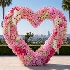 Dripping Pink, White and Lavender Premium Flower Wall & Backdrops - 263