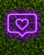 HEART LIKE NEON SIGN