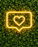 HEART LIKE NEON SIGN