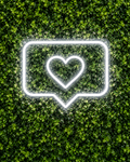 HEART LIKE NEON SIGN