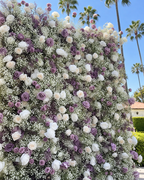 Babys Breath White. Purple Lavender Rose Flower Wall - 255