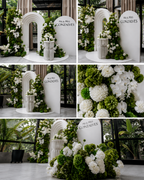Greenery & White Deluxe 2 Piece Arch Set - 4587