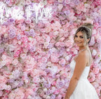 Premium Purple and Pink Wild Rose Flower Wall - 010