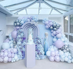 Blue & Purple Premium Floral Arch Set - 4507