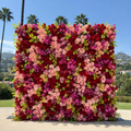 Pink, Red, Fuscia Greenery Premium Flower Wall Backdrop - 336