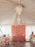 Peach Cherry Blossom Premium Flower Wall - 086