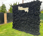 Deluxe Black Wild Rose Flower Wall - 024