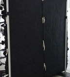 Black Wild Rose Feather Wall - 026
