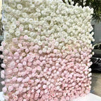 Pink and Ivory Ombre Premium Flower Wall - 224