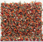 Orange, Brown and Tan Wild Rose Premium Flower Wall - 134