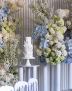 Blue, Green and Cream Premium Flower Arch Set - 4577