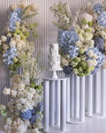 Blue, Green and Cream Premium Flower Arch Set - 4577