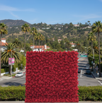 Classic Red Rose Flower Wall - 002