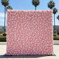 Classic Pink Rose Hydrangea Flower Wall & Backdrop | 004