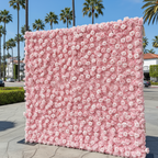 Classic Light Pink Rose Flower Wall - 004