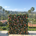 Dripping Orange & Purple Premium Flower Wall - 128