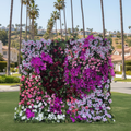 Dripping Fuscia, White and Pink Premium Flower Wall - 038