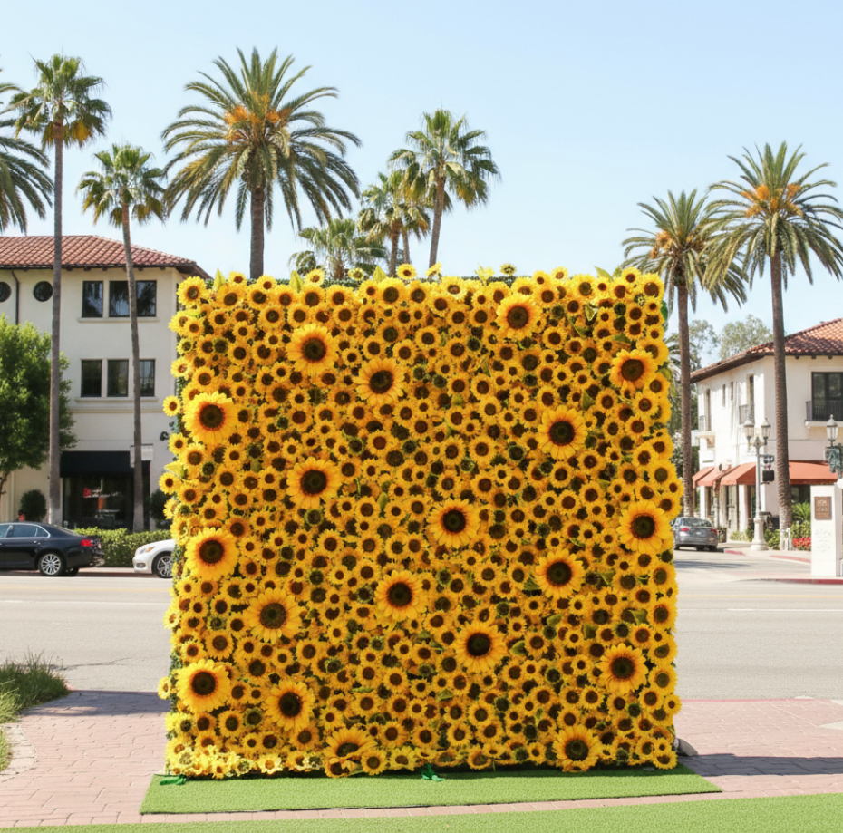 Deluxe Yellow Sunflower Wall - 090