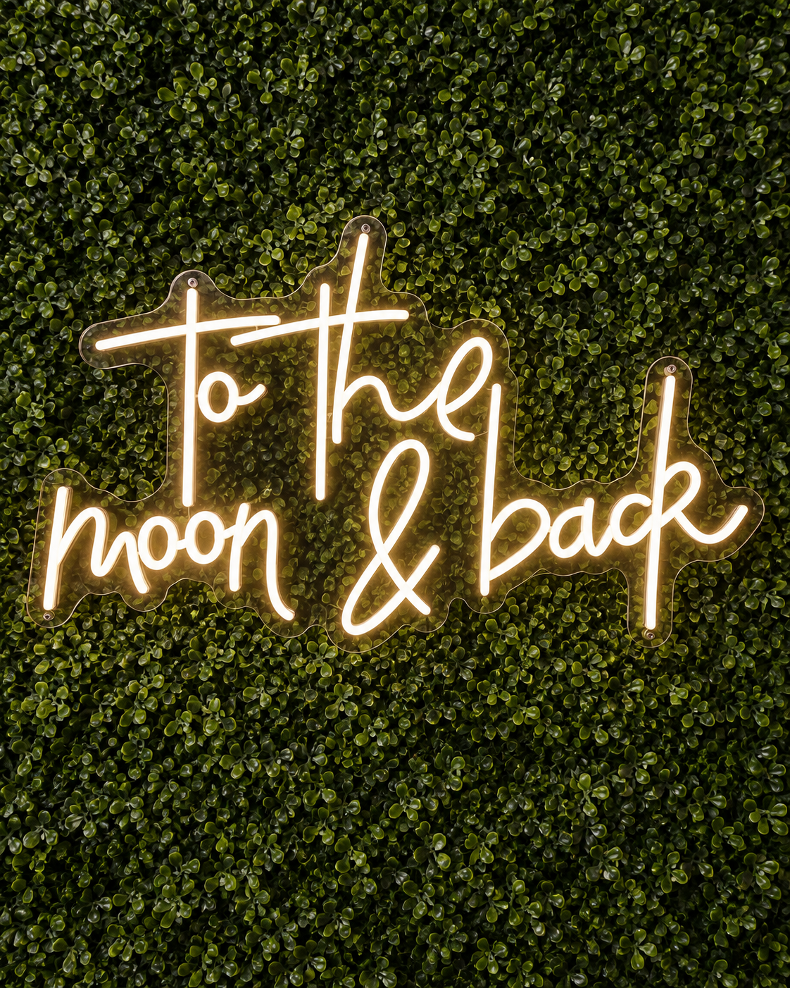 TO THE MOON & BACK NEON SIGN
