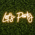 LETS PARTY NEON SIGN